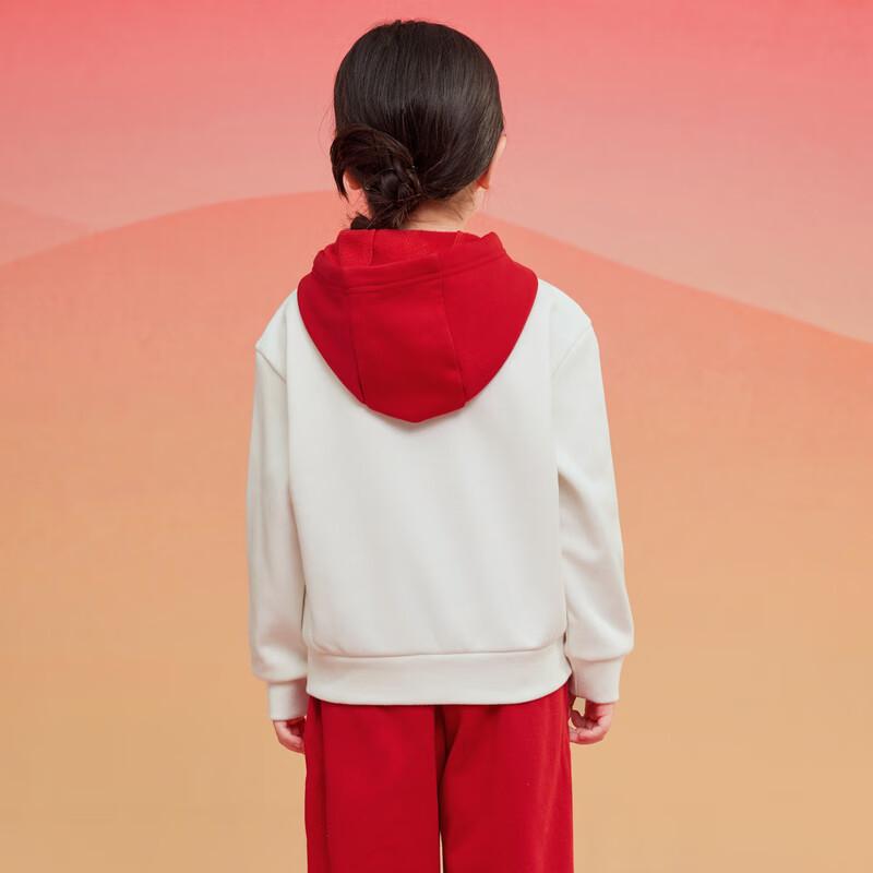 Balabala Kids' New Chinese Style Fleece-Lined Two-Piece Set