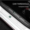 4Pcs Car Door Threshold Protector Strip Transparent Sticker For Skoda Octavia Fabia Superb Roomster Kodiaq Led Luggage Car Goods  WL5