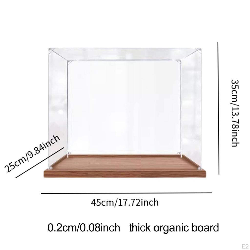 Acrylic Display Case Action Figure Crafts Collection Stand Showcase for Dolls