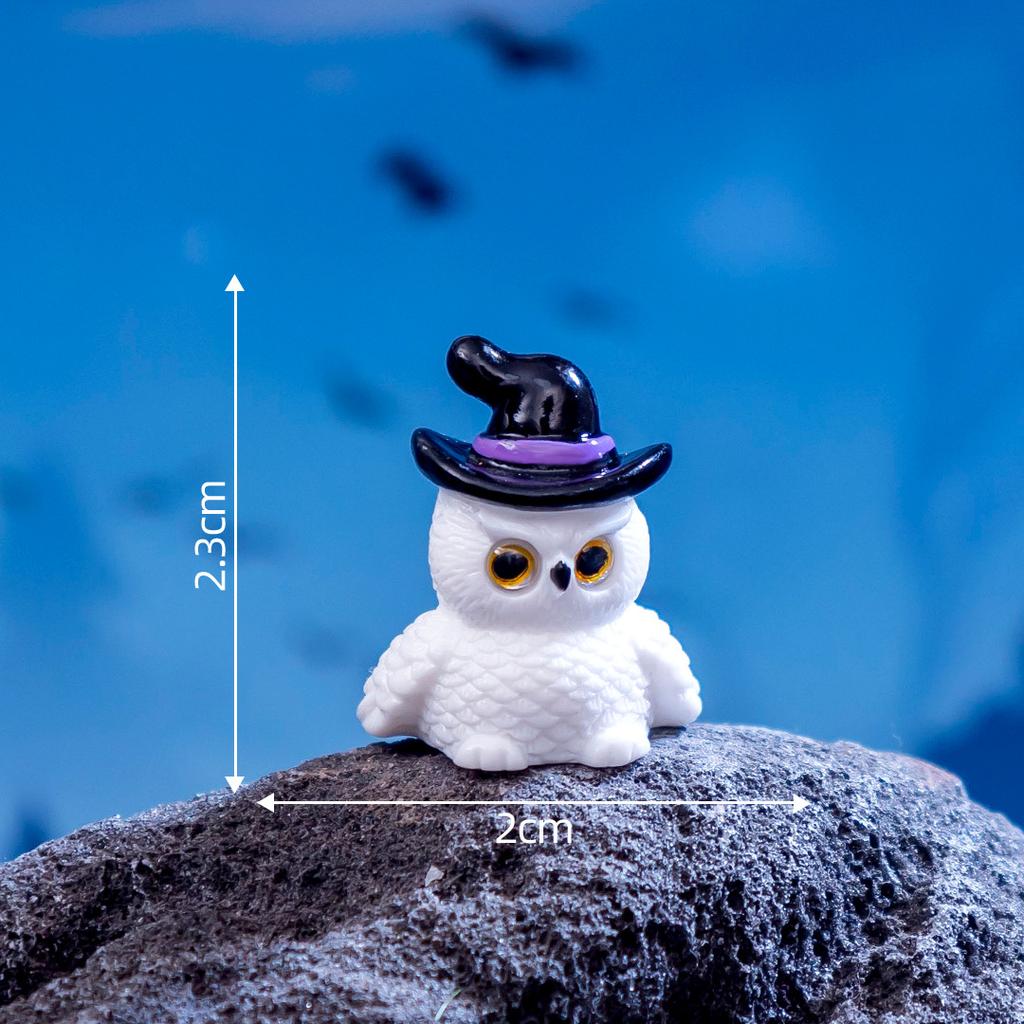 Car Center Console Decorative Ornaments Micro Landscape Creative Halloween Witch Ghost Pumpkin Mini Ornaments