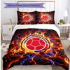 Colombia Football Printed Bedding 3 Piece Set Cozy Breathable Bed Cover Set As Housewarming Holiday Gift