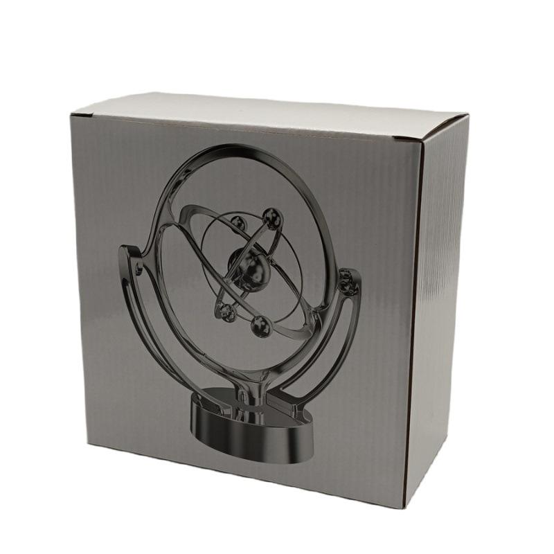Perpetual Motion Desktop Model: Rotating Magnetic Swing Globe Orbit Ornament