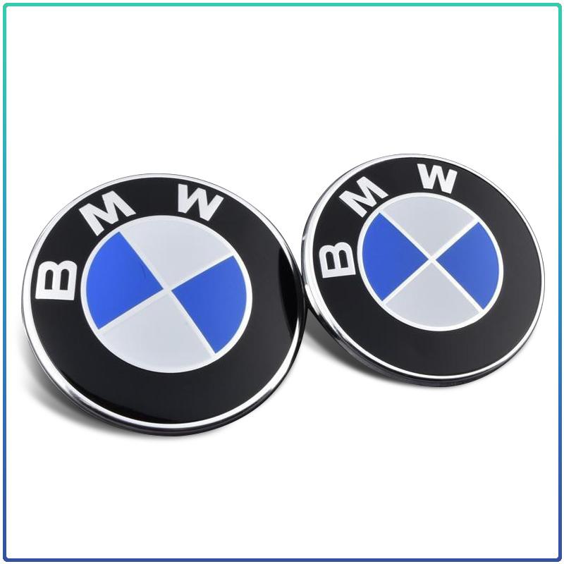 1Pcs Car Emblem Badge Front Rear Trunk Logo Steering Wheel Wheel Hub Cap Sticker For BMW X1 X2 X3 X4 X5 1 2 3 4 5 6 Series F10 F30