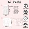 14 Art Journal Letter Stencil Templates for DIY Painting