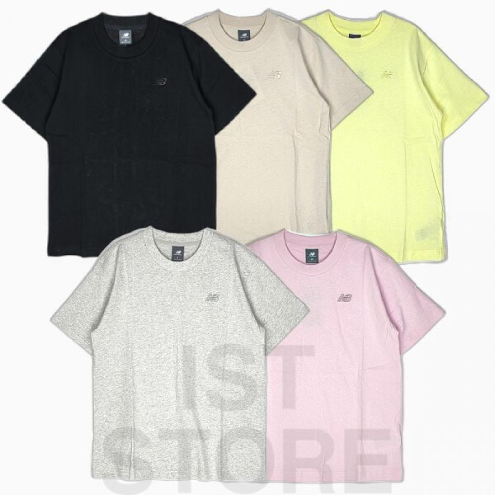 

New Balance Футболка essenTial Маленький логотип Полуоверсайз wT41501 (15)Gray/085(S)