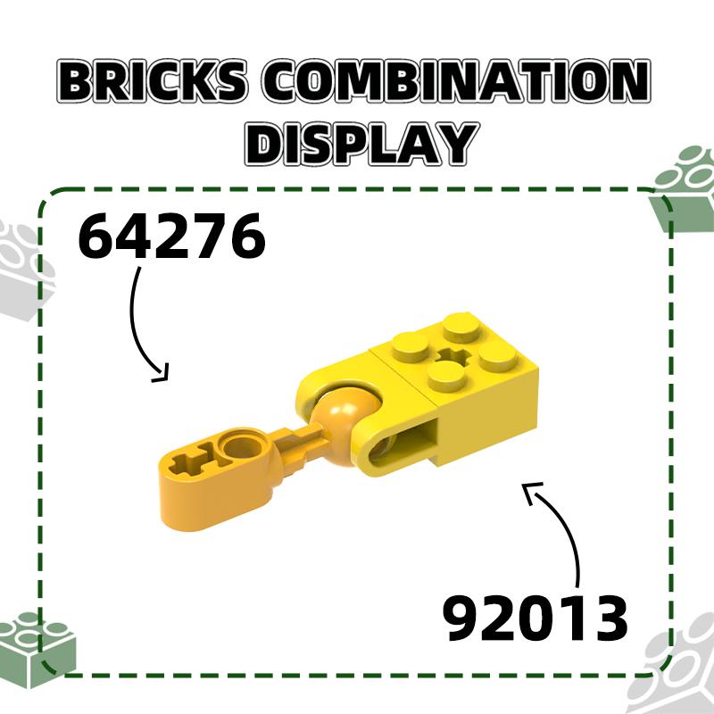 89Pcs/Lot 50923 Cross hole Ball Joint Construction Bricks MOC Accessories Works With featuring Brick Kids Playthings Gift Idea Box