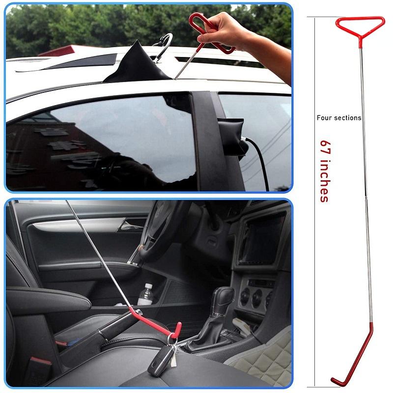 PWS New Open Car Door Tool Kit Inflatable Air Pump Auto Window Door Open Fixing Gripper Tools Long Reach Kits
