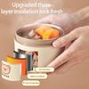 Durable Stainless Steel Thermal Food Container with Leak Proof Lid and Portable Handle for Office or School