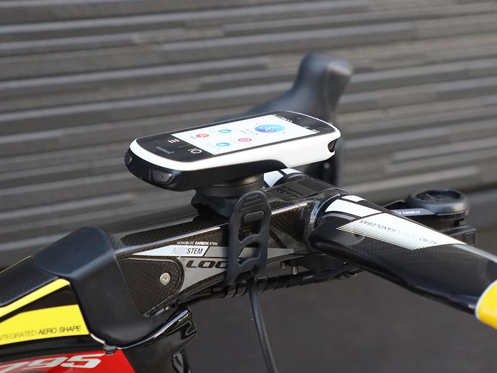 RecMount Silicone Rubber Band Mount for Garmin Cycle Computers Compatible with Edge in [Rubber2-GM] 1040/1030/830/840/540/530/25/130 (ending J/PLUS),