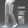 Summer 2025 Men's Versatile Pure Cotton Loose Straight-Leg Casual Pants