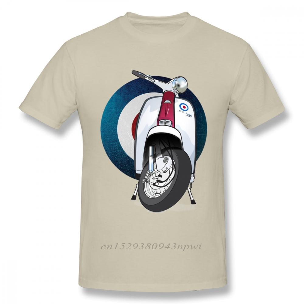 Awesome Target Logo T Shirt Italy Scooter Tee Shirt Unisex Vintage Motocycle Graphic Tshirt Big Size