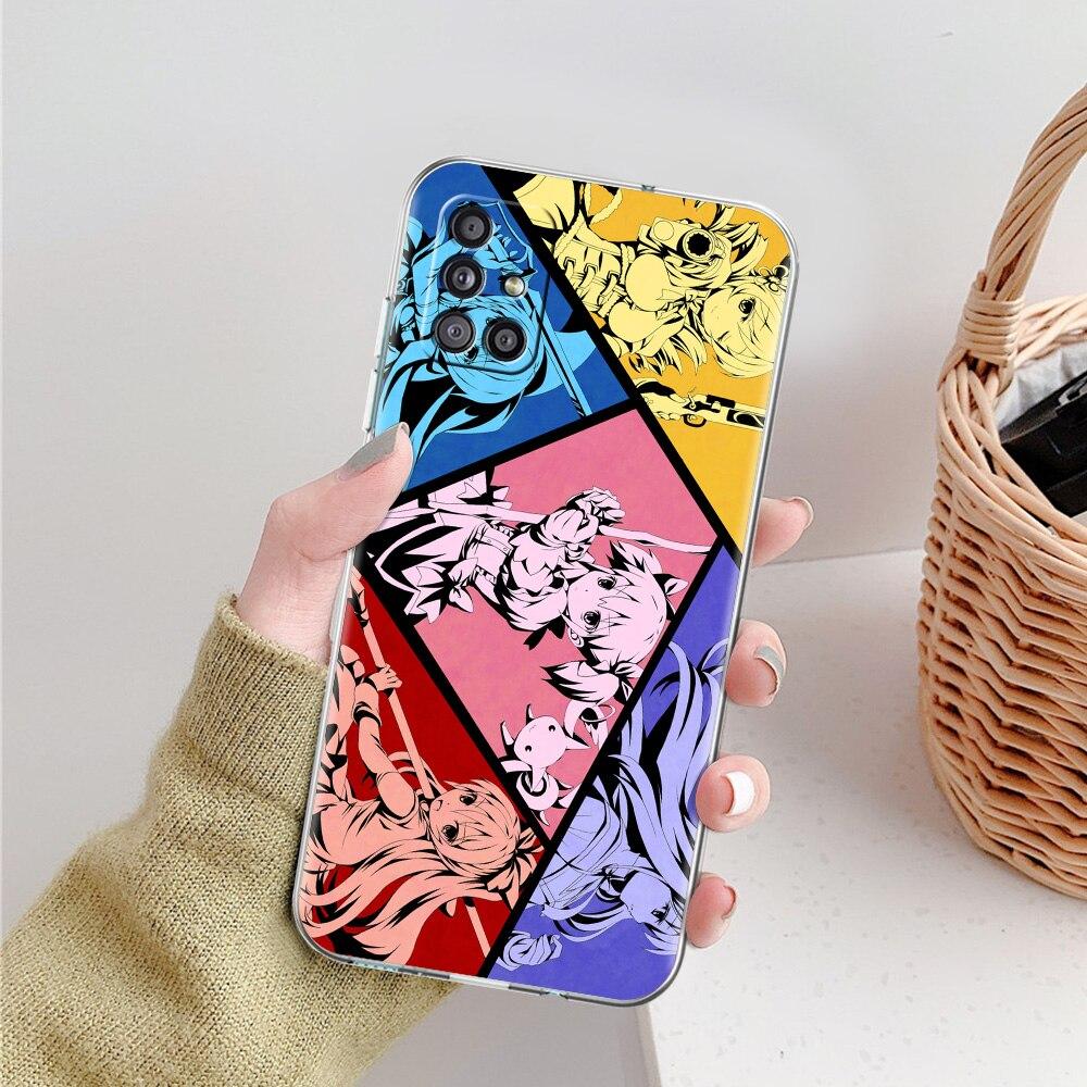 Anime Puella Magi Madoka Magica Phone Case For Samsung Galaxy A51 A71 A21S A12 A11 A31 A41 A52 A32 5G A72 A01 A02S Clear Cover
