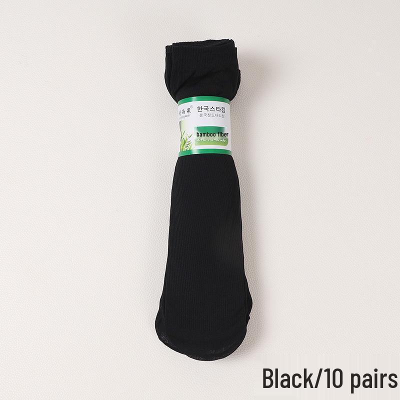 Men's Cool Breathable Mid-Calf Silk Socks - Middle-Aged & Elderly