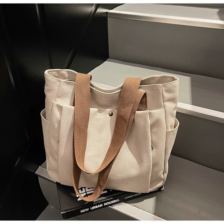 Large capacity canvas tote bag women's shoulder bag