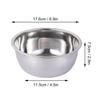 Schüssel-Set Edelstahl Schüssel-Set Küchenschüssel Salat-Küchenutensilien Verdickter Topf Runde Schüssel Haushalt Waschen
