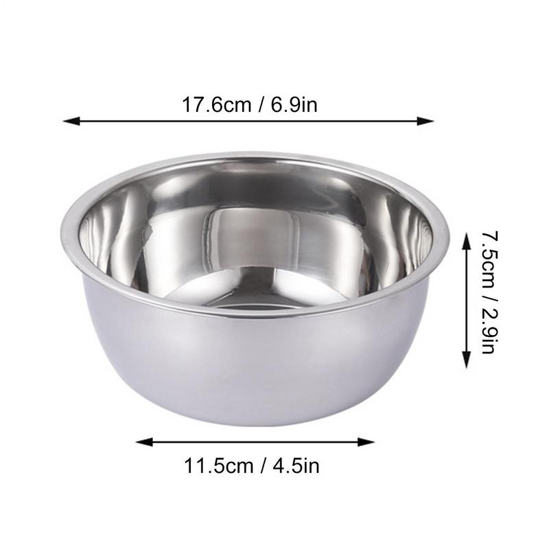 Schüssel-Set Edelstahl Schüssel-Set Küchenschüssel Salat-Küchenutensilien Verdickter Topf Runde Schüssel Haushalt Waschen