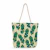 Feather print thick rope single-shoulder beach bag 7221