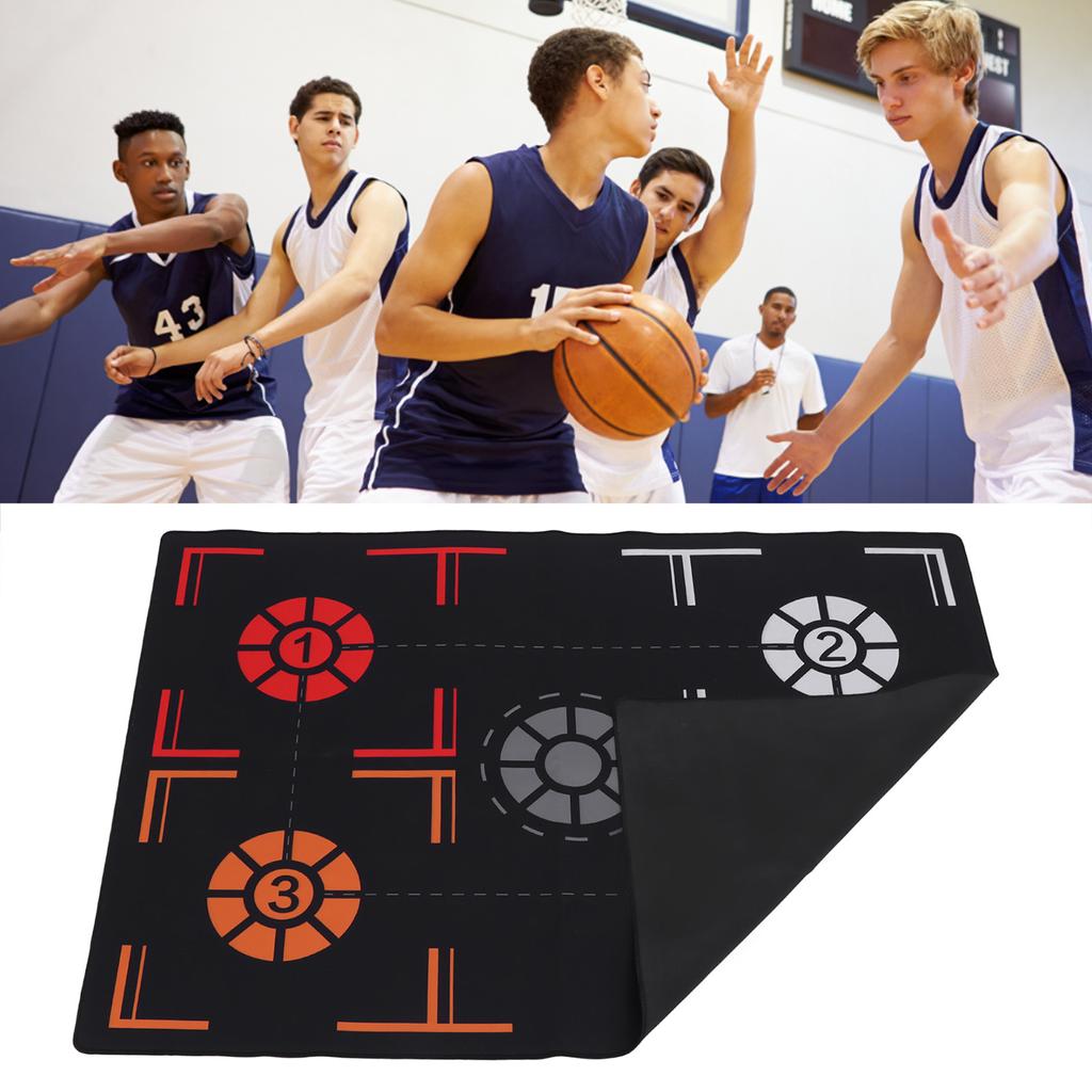 Basketball Footstep Training Mat Non Slip Dribble Silent Sports Auxiliary Props 76 X 106.7 X 0.2 Cm