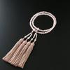 Kyoto Butsudan Hayashi Buddhist Prayer Beads for Eight Sects (Universal) Rose Quartz (Women's) Formal Style [Prayer Beads Bag Set] SW-089 Kyoto