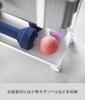 Yamazaki Tower Fitness Equipment Storage Rack with Casters, White, Approx. W50.3 x D18.5 x H45.5cm (including casters), Model 1989