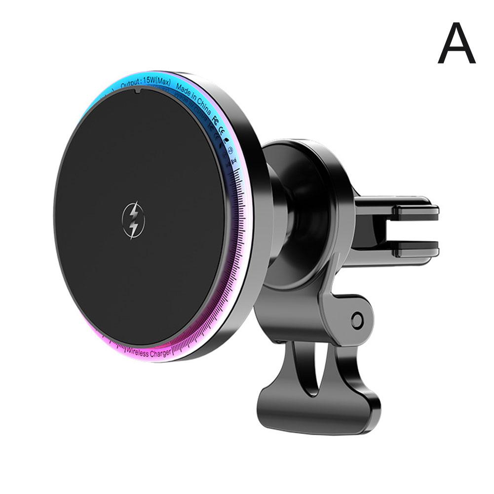 

Магнитный беспроводной держатель для автомобильного зарядного устройства для Macsafe Max Pro Fast 2A Wireless 15W 14 Mount C W6D6 multi-colored-6.4*3.3cm