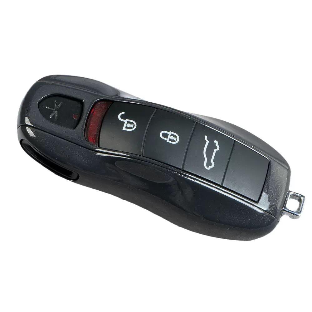 Car Key Case Agate Grey for Porsche Panamera Cayenne Cayman Boxster 718 911 Macan Remote Control Fob Protective Shell Cover
