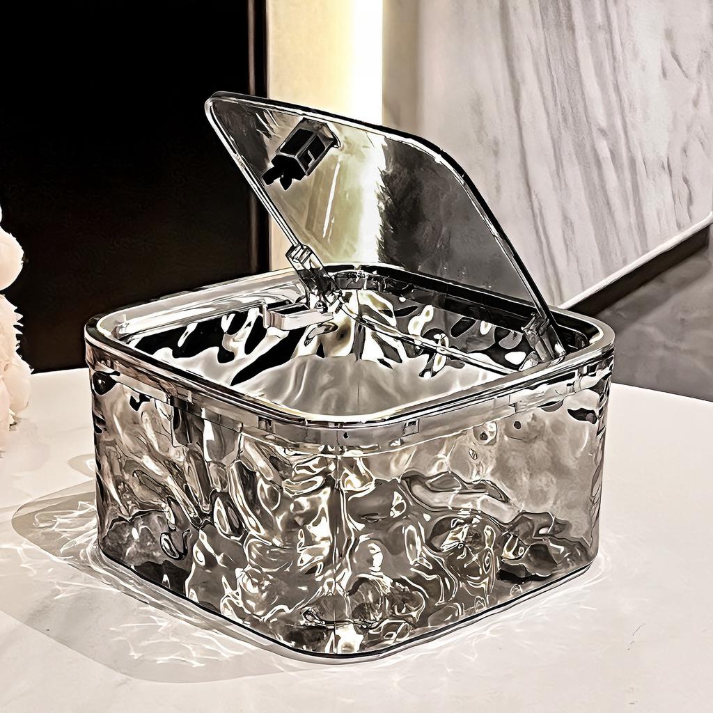 Haaraccessoires Aufbewahrungsbox Großes Fassungsvermögen Transparentes Acryl Tragbare Aufbewahrungsbox Mädchen Haargummis Haarspangen Organizer Box