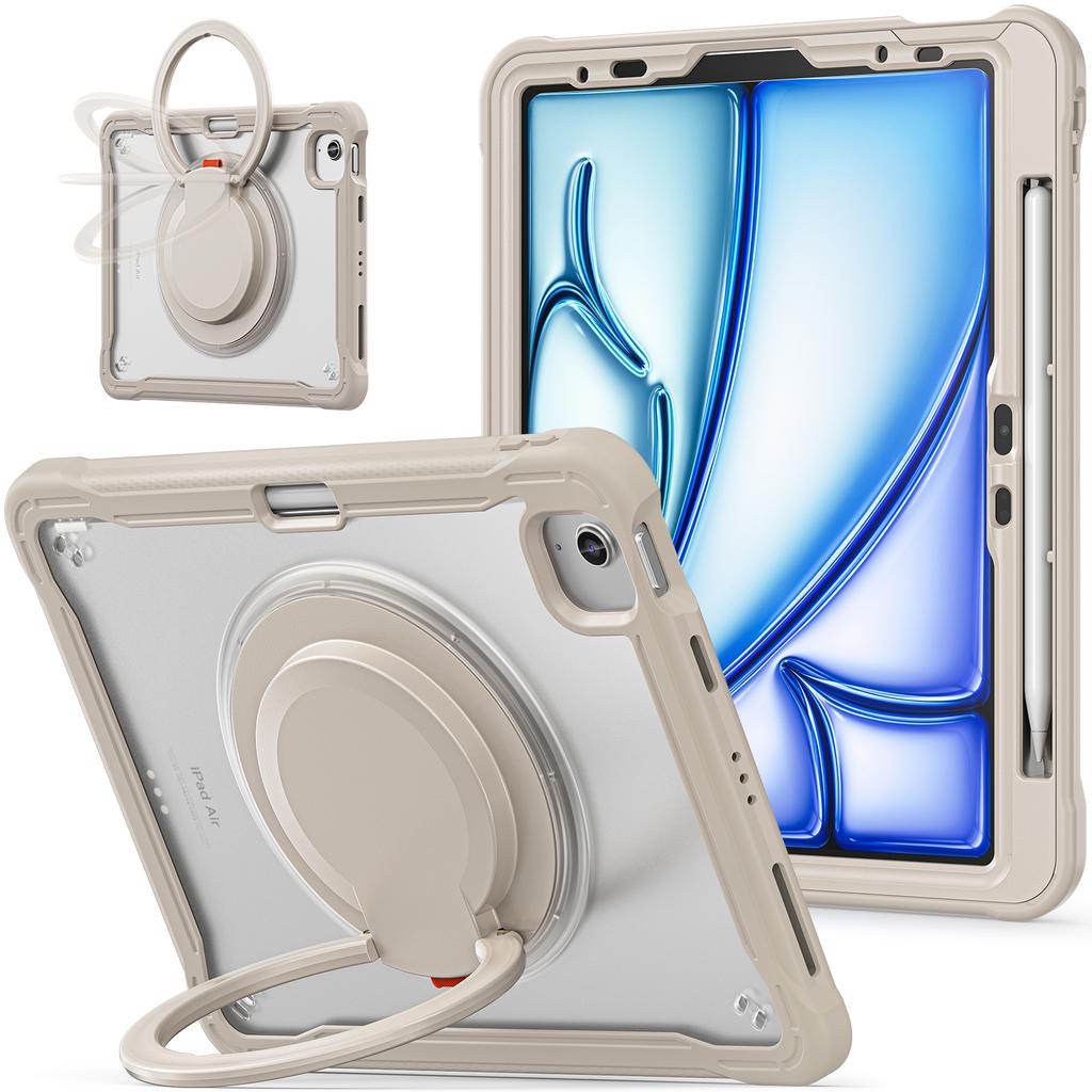 For iPad Air 11 (2025)/(2024)/Air (2022)/(2020)/Pro 11 (2022)/(2021)/(2020)/(2018) Case Rotary Kickstand Tablet Cover
