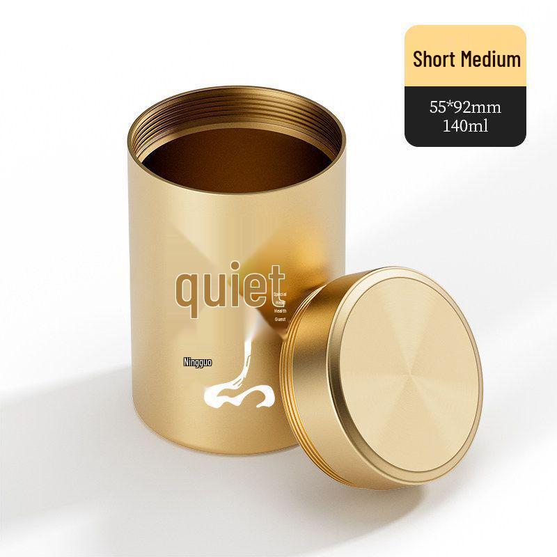 Portable Mini Tea Storage Tin - Sealed Travel Canister for Tea Leaves
