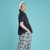 CHIQUITA Shirred Shirt Sleeveless (Dot) Navy 232303Onv