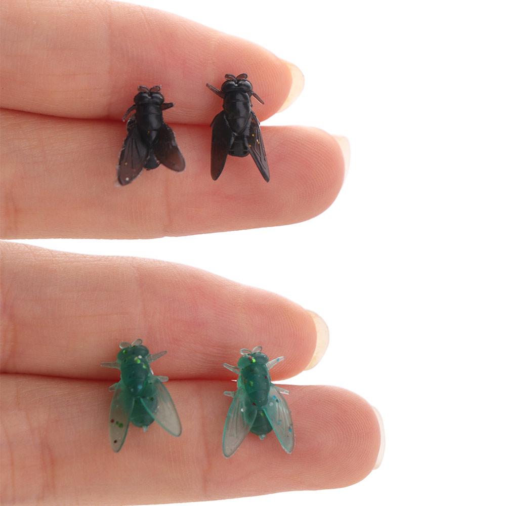 Simulation Mini Fly Earrings Prank Insects Small Earrings Gift Flies Studs Earrings Party Jewelry