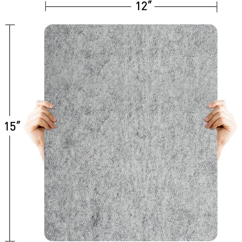 1 Stück Bügelmatte aus Wollfilz, chemische Reinigung Feuchtigkeitsaufnahme und Hochtemperatur-Bügeln Kleidung graue Wollfilzmatte