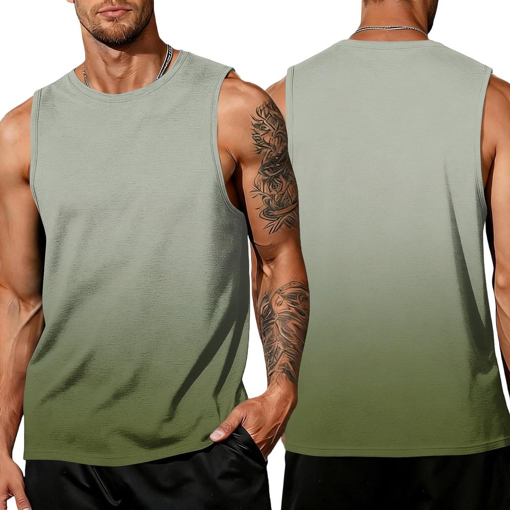 Men's Basic Sleeveless Tank Top Casual Muscle Shirt Lightweight Summer Workout Gym Vest