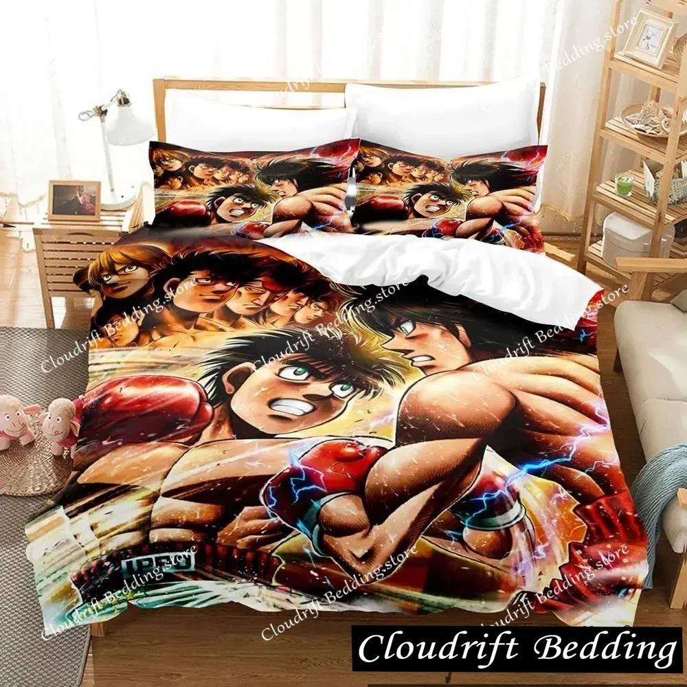 Kampfgeist Hajime No Ippo Anime Bettwäscheset Jungen Mädchen Einzelbett Queen Size King Size Bettbezug Kissenbezug Bett Jungen Erwachsene