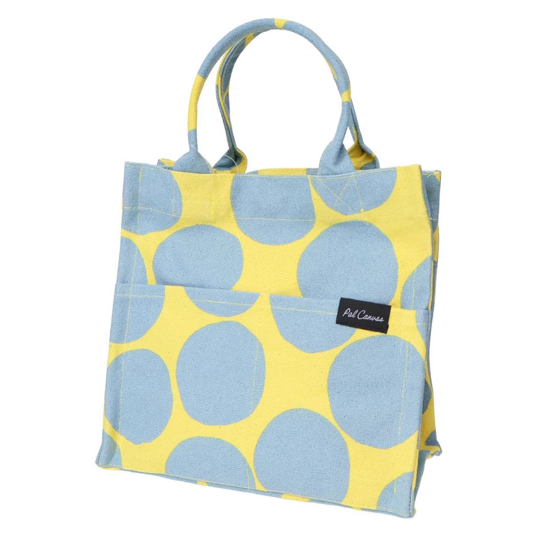 Friendshill PAL CANVAS Square Mini Tote Dottie Yellow Bag, RW-290-304