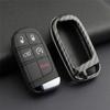 Vzhled karbonových vláken Pouzdro na klíč od auta Kryt Držák Tvrdá skořepina Pro Jeep Dodge Chrysler