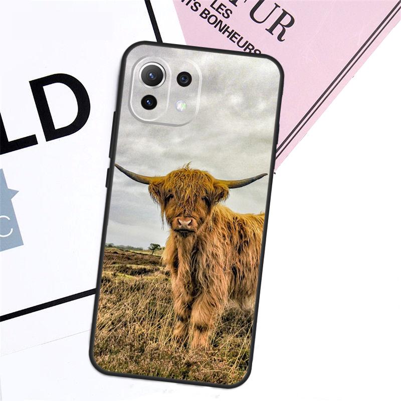 Cute Highland Cow Case For Xiaomi 15T Pro 14T 13T 17 Pro Max 14 15 Ultra POCO X7 X5 X6 F5 F6 F7 F8 Pro Cover