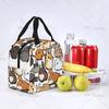 Cartoon Modische Chronst Eine Gruppe von Kaninchen Lunchtaschen, Tier Wiederverwendbare Lunchbox für Frauen Männer Lunch-Tragetasche für College Arbeit