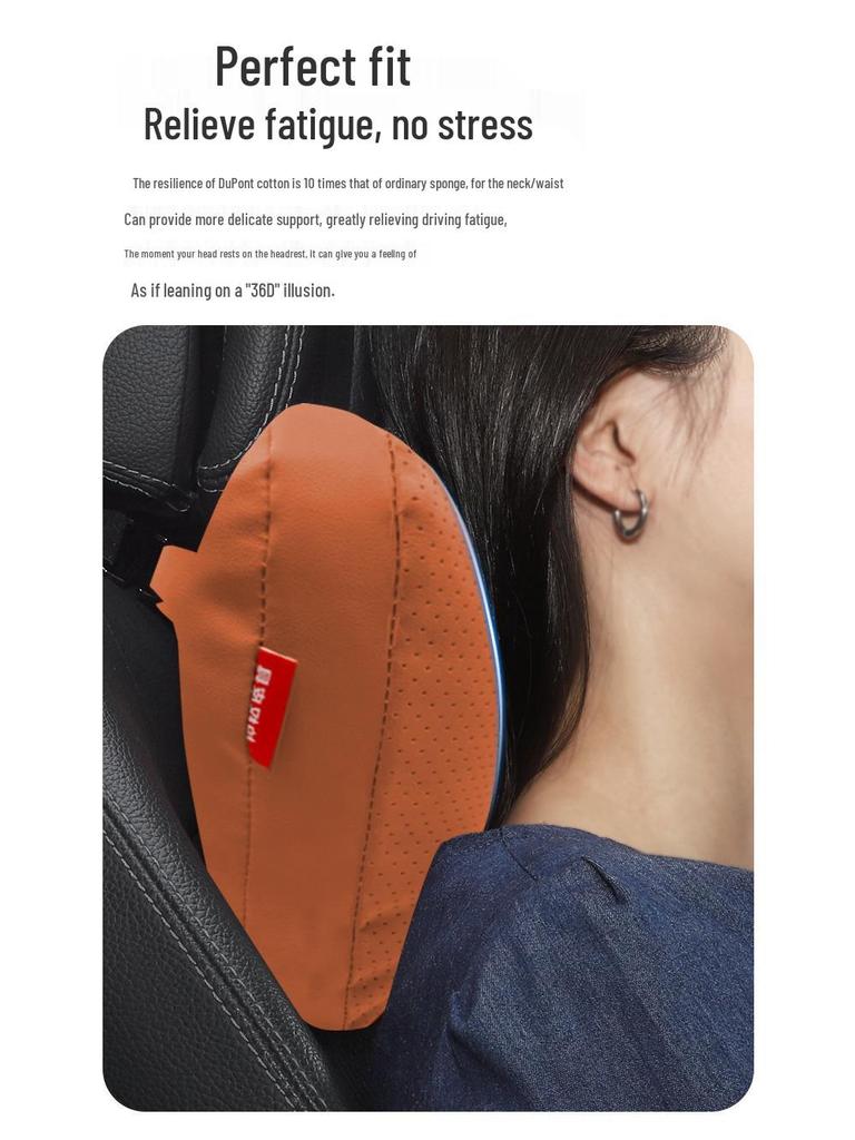 Galaxy M9/A7 Headrest Cushion & Lumbar Support - Original Car Color Interior Upgrade