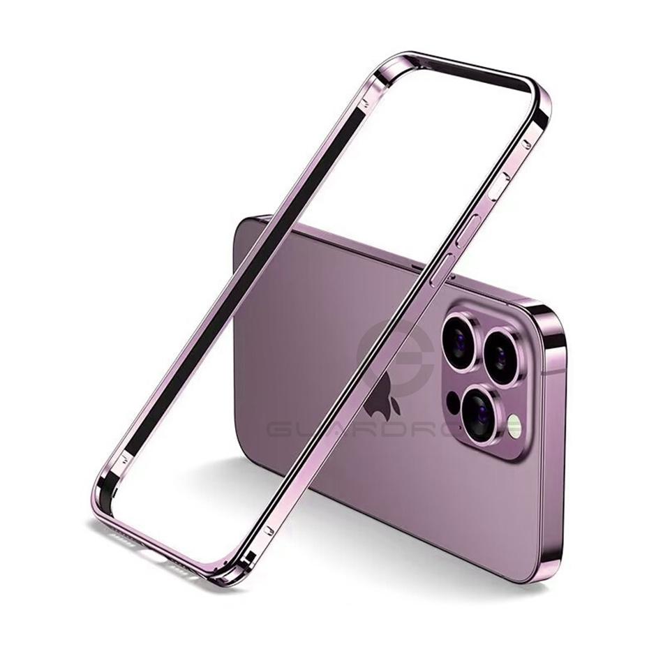 Light Alloy Bumper Case For For Iphone 12 13 14 Plus 1 16 17 Pro Max Thin Aluminum Metal Frame Protective Back Acccessories