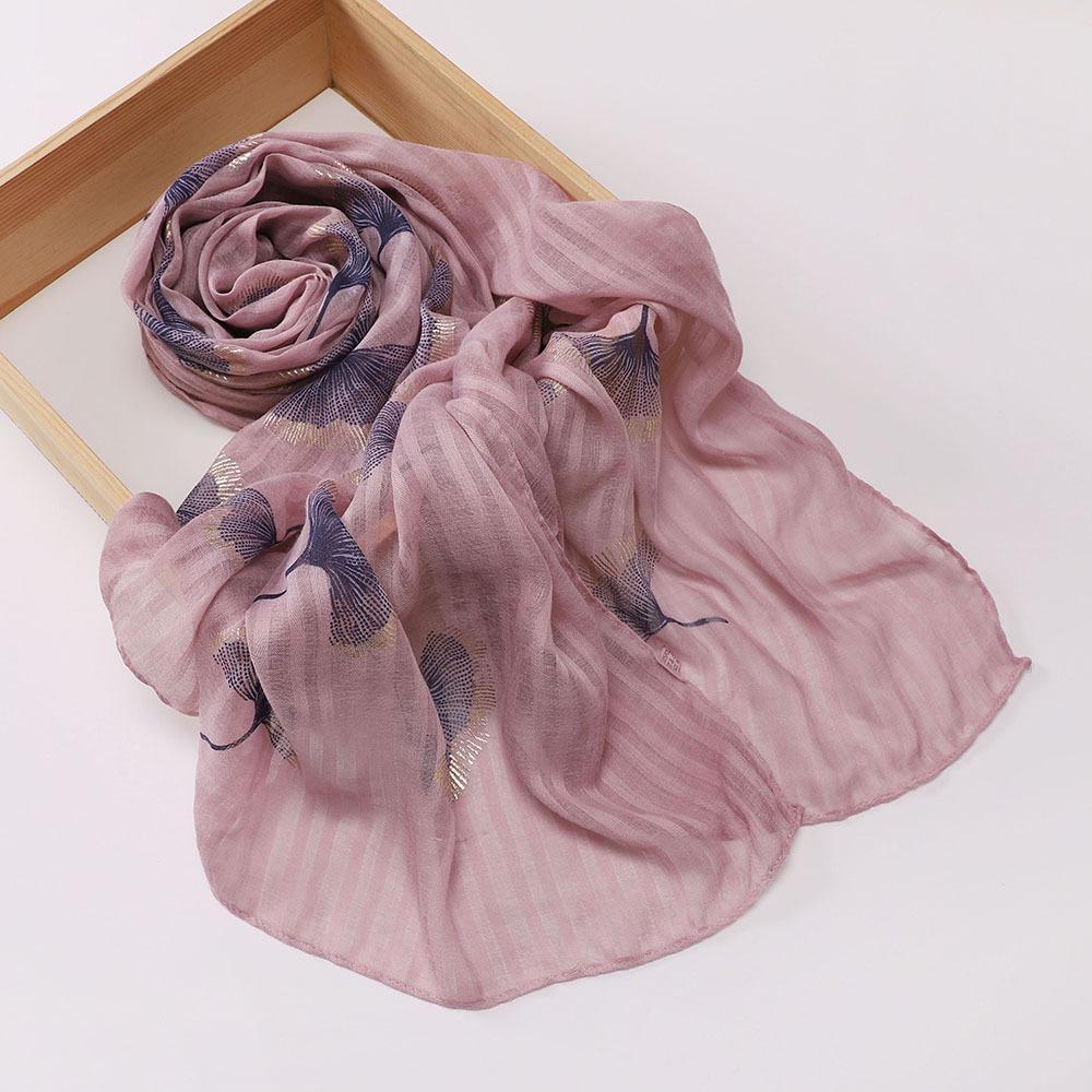 

Нова смугаста бронзована друкована сумка хустка на голову, жіноча повсякденна дорожня хустка 80*180CM