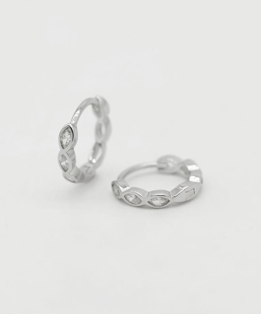 Iamj [925 Silver] Mare Hoop Earrings