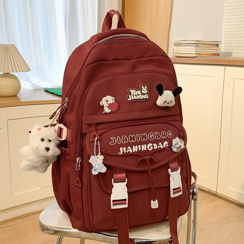 Schoolbags Children Elementary School Girls Junior High School College Students Two Piece Set of Large Capacity Backpacks