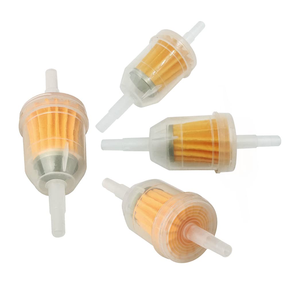 LIKENNY Universal Fuel Filter for Car & Motorcycle Gas Filter Hose Inner Diameter 6mm