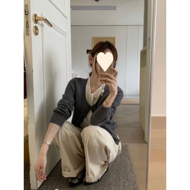 Korean Autumn Style Color-Block Omelet Egg Roll Sweater