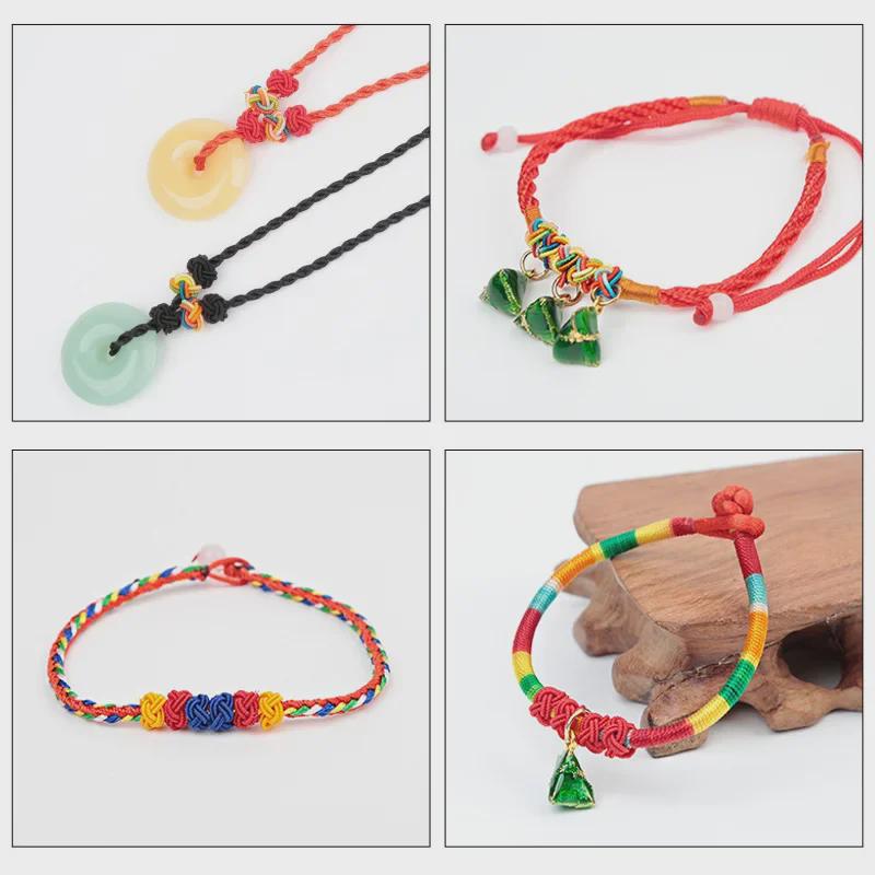 Hand-Woven Pineapple Knot Bracelet DIY Kit: Chinese Knot Jewelry Accessories