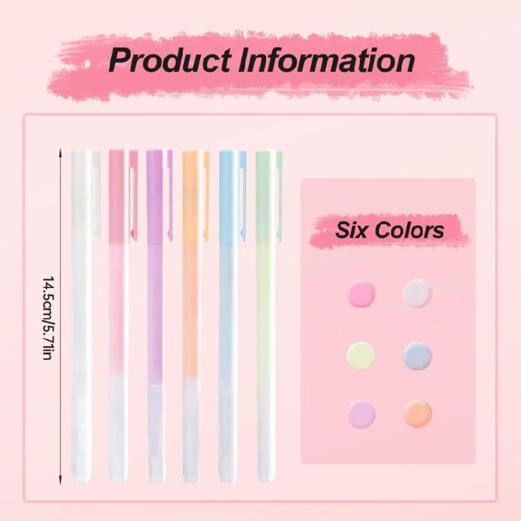 12Pcs 6 Color Roller Glues Pen Quick Dry Drying Adhesive Apply Glues Like Writing for Art Craft Card Making Scrapbooking