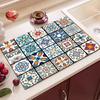 Large Kitchen Absorbent Mat American Style Draining Coffee Dish Drying Pad  Printed Tableware Mats Quick Dry Tableware Placemat