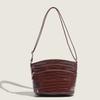 Retro Red Bucket Bag, Shoulder Bag, Fashionable Crossbody Bag