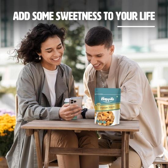Happilo Premium Abjosh 200g, Naturliga Munakka Torkade Frukter Stora Gyllene Russin, Naturligt Söta, Smakrika & Hälsosamma Snacks, Inga Konstgjorda Smaker